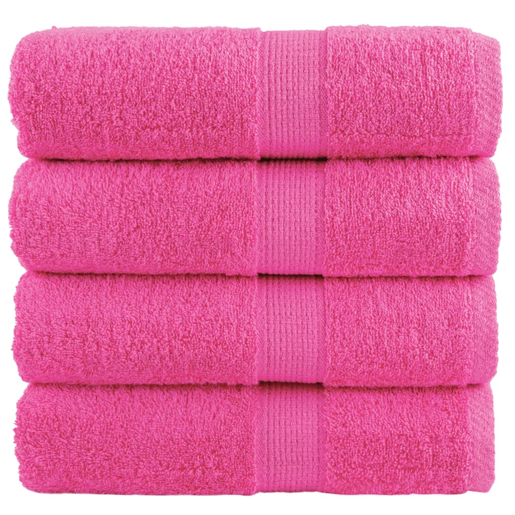 Premium-pesupyyhkeet SOLUND 4 kpl pinkki 30x30 cm 600 gsm