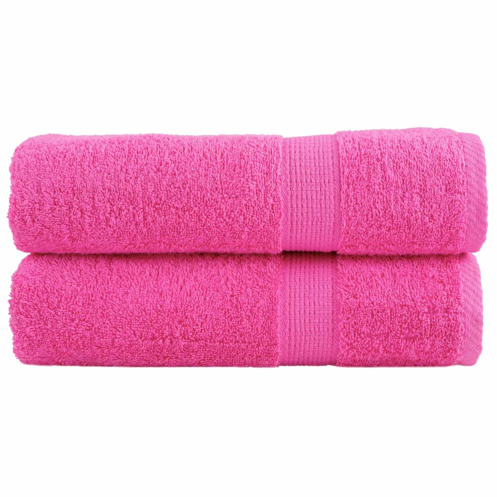 Premium-käsipyyhkeet SOLUND 2 kpl pinkki 50x100 cm 600 gsm