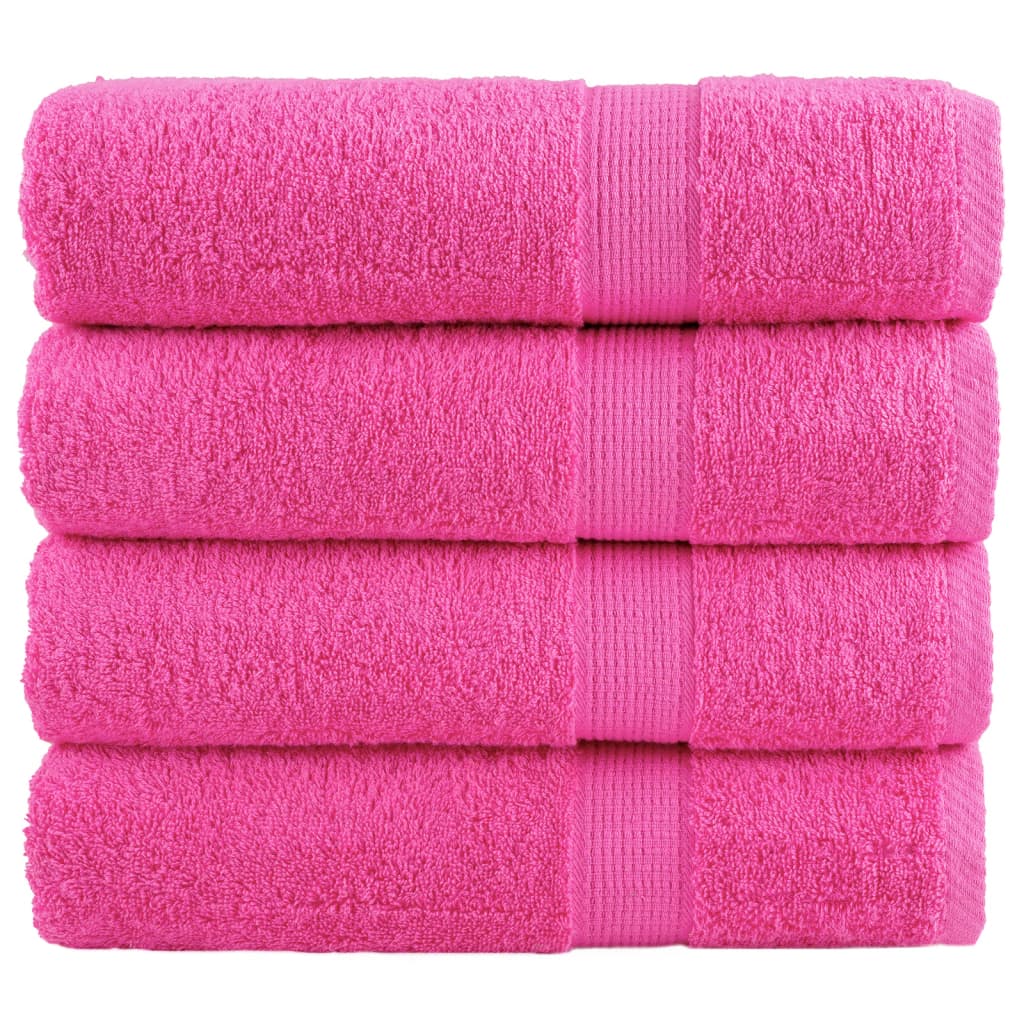 Premium-käsipyyhkeet SOLUND 4 kpl pinkki 50x100 cm 600 gsm