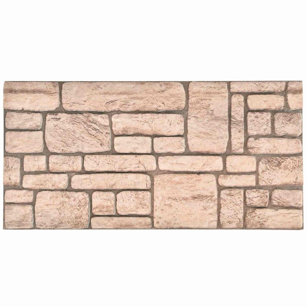 Seinäpaneelit 10 pcs Beige 100 x 50 cm EPS vaahtomuovi