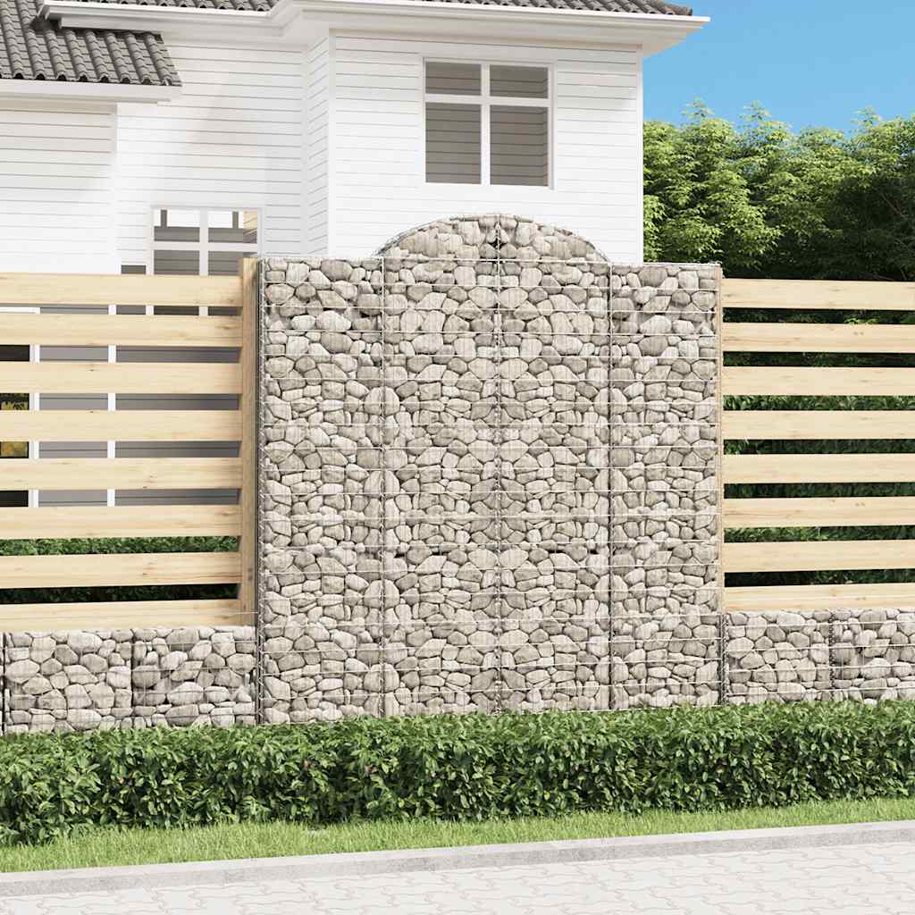 Kaarimaiset gabionkorit 20 kpl 200x50x220/240 cm galvanoitu rauta