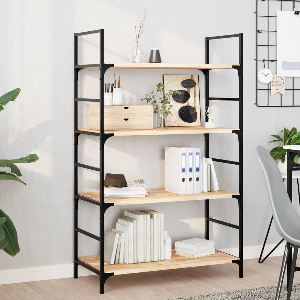 Kelluvat hyllyt 4 kpl 100x40x2 cm käsittelemätön massiivipuu akaasia