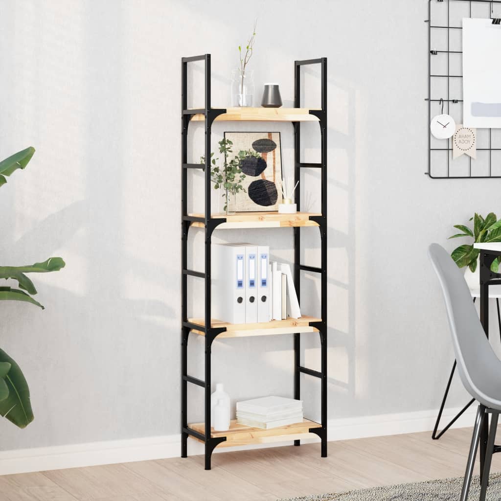 Kelluvat hyllyt 4 kpl 40x20x4 cm käsittelemätön massiivipuu akaasia