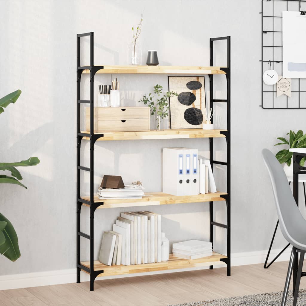 Kelluvat hyllyt 3 kpl 100x20x4 cm käsittelemätön massiivipuu akaasia