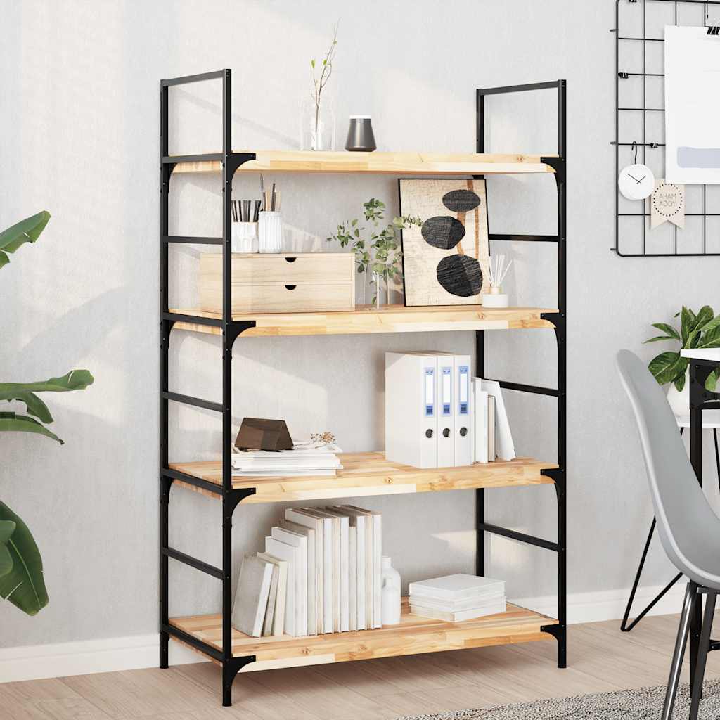 Kelluvat hyllyt 2 kpl 80x40x4 cm käsittelemätön massiivipuu akaasia