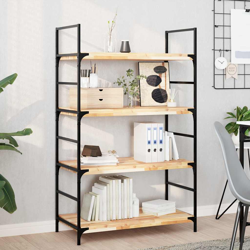 Kelluvat hyllyt 3 kpl 80x40x4 cm käsittelemätön massiivipuu akaasia