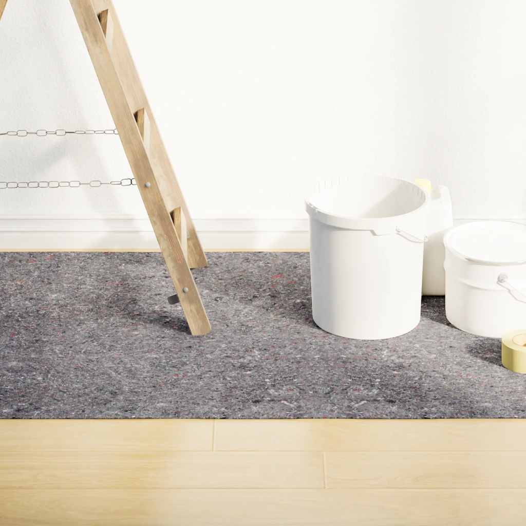 Liukumattomat maalarin fleeceliinat 2 kpl 10 m 180 g/m² Harmaa