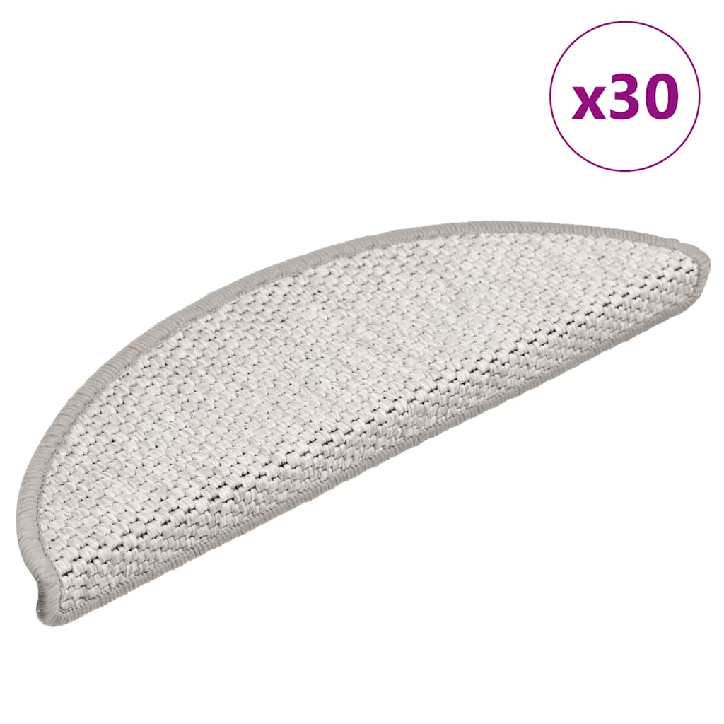 Porrasmatot itseliimautuvat sisaljäljitelmäiset 30 kpl 56x17x3 cm Platina