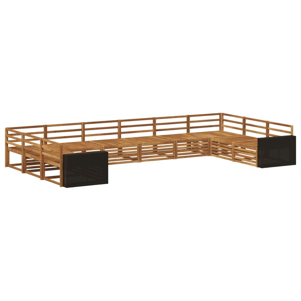 Sohvasarjat 10 pcs Tiheä akasiapuu