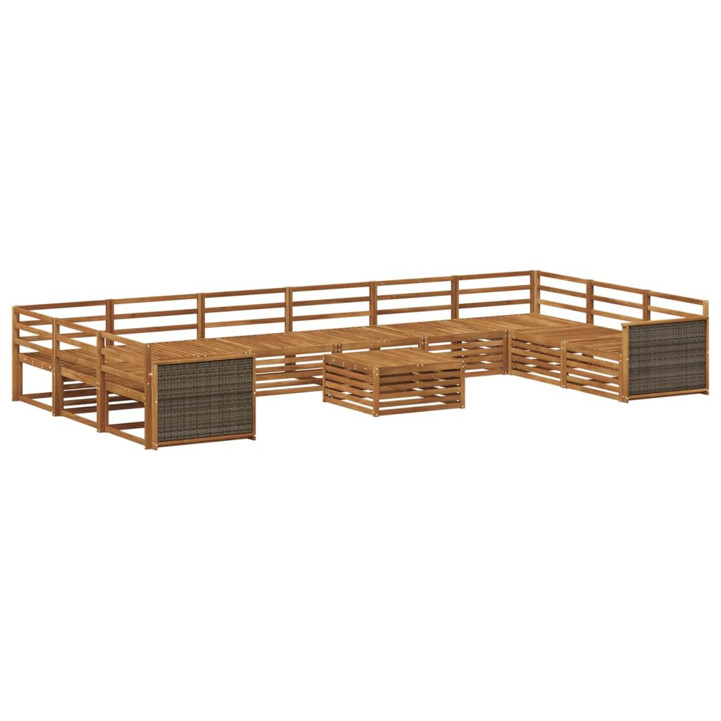 Sohvasarjat 11 pcs Tiheä akasiapuu