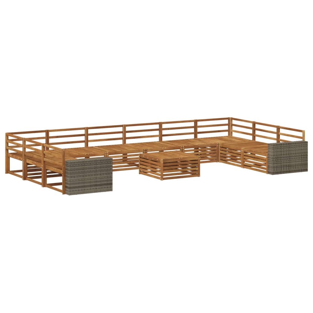 Sohvasarjat 11 pcs Tiheä akasiapuu