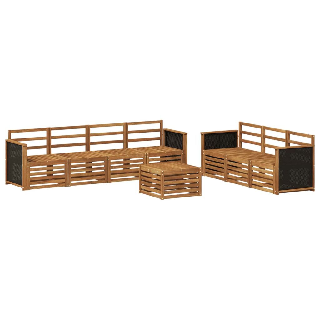 Sohvasarjat 8 pcs Tiheä akasiapuu