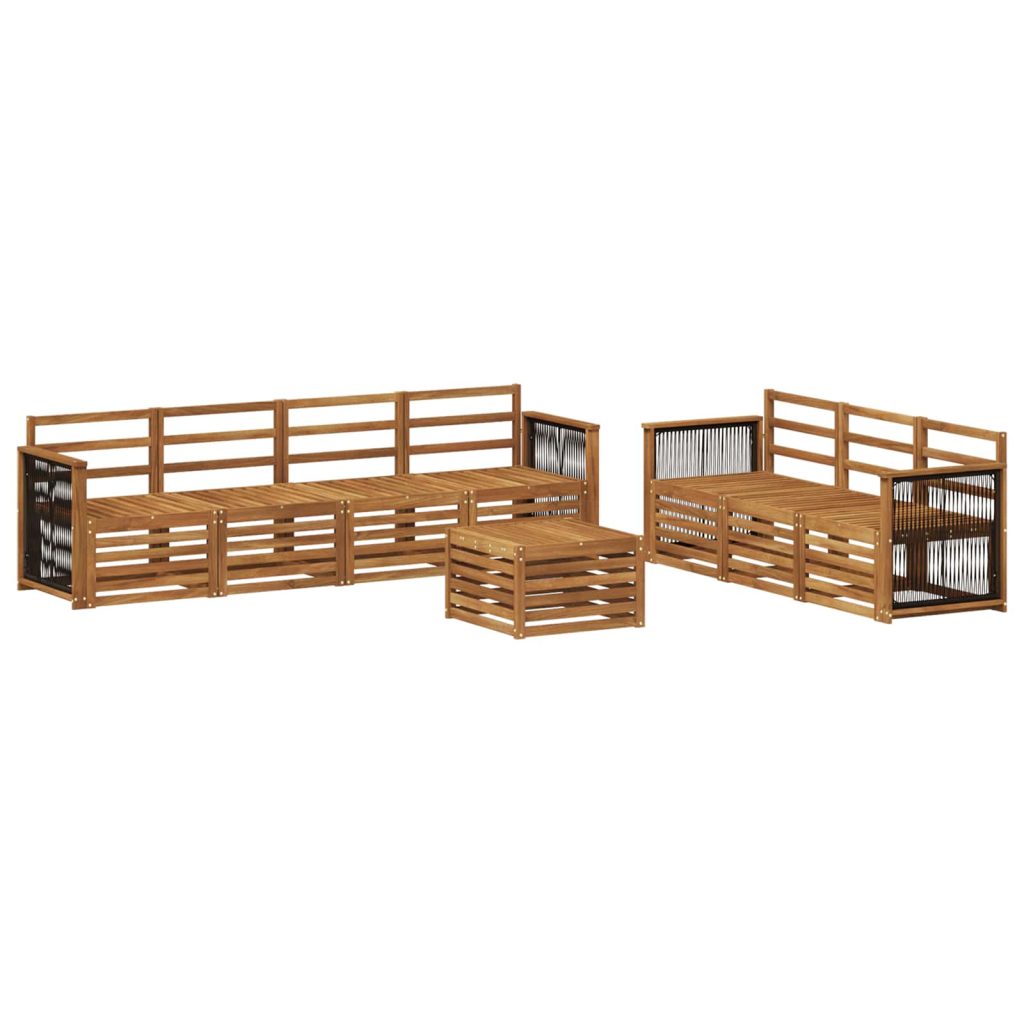 Sohvasarjat 8 pcs Tiheä akasiapuu