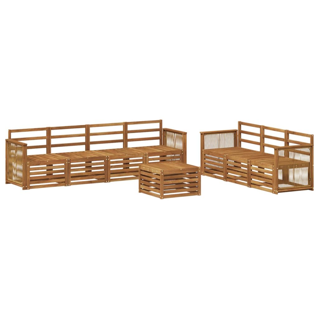 Sohvasarjat 8 pcs Tiheä akasiapuu
