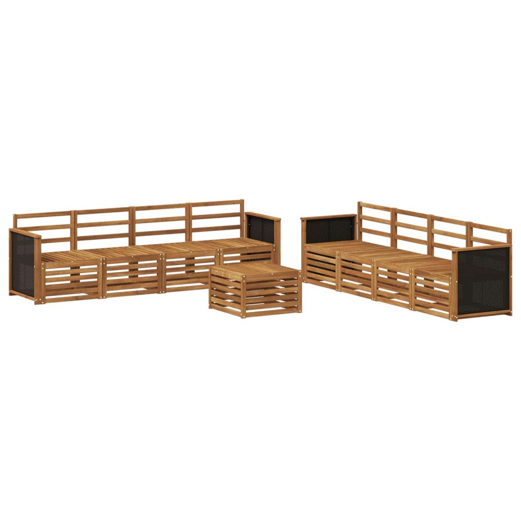 Sohvasarjat 9 pcs Tiheä akasiapuu