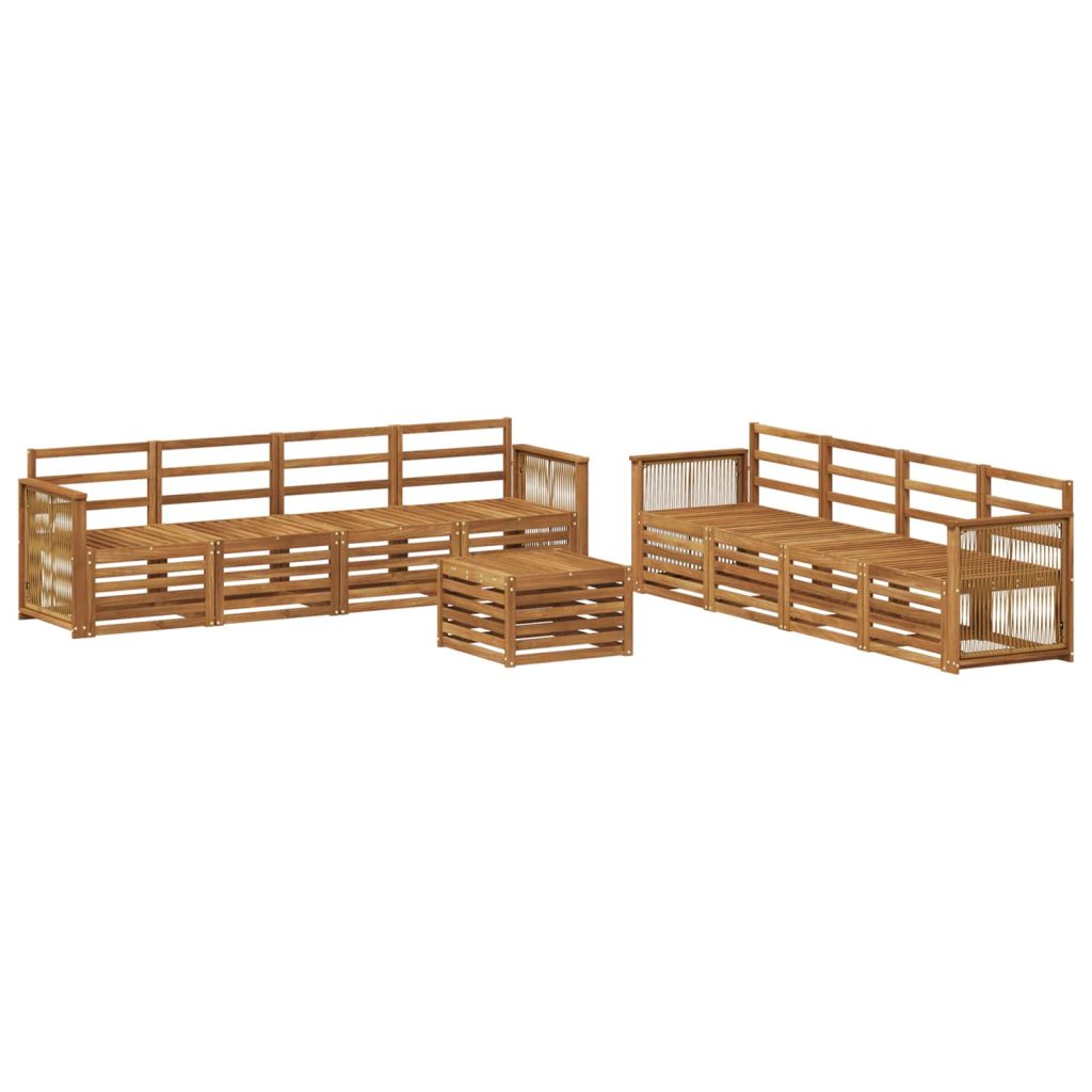 Sohvasarjat 9 pcs Tiheä akasiapuu