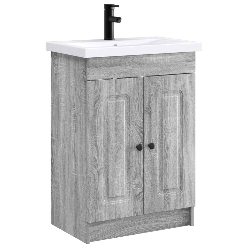Kylpyhuonekalustesetti Harmaa Sonoma 78,5 x 37,5 x 81 cm