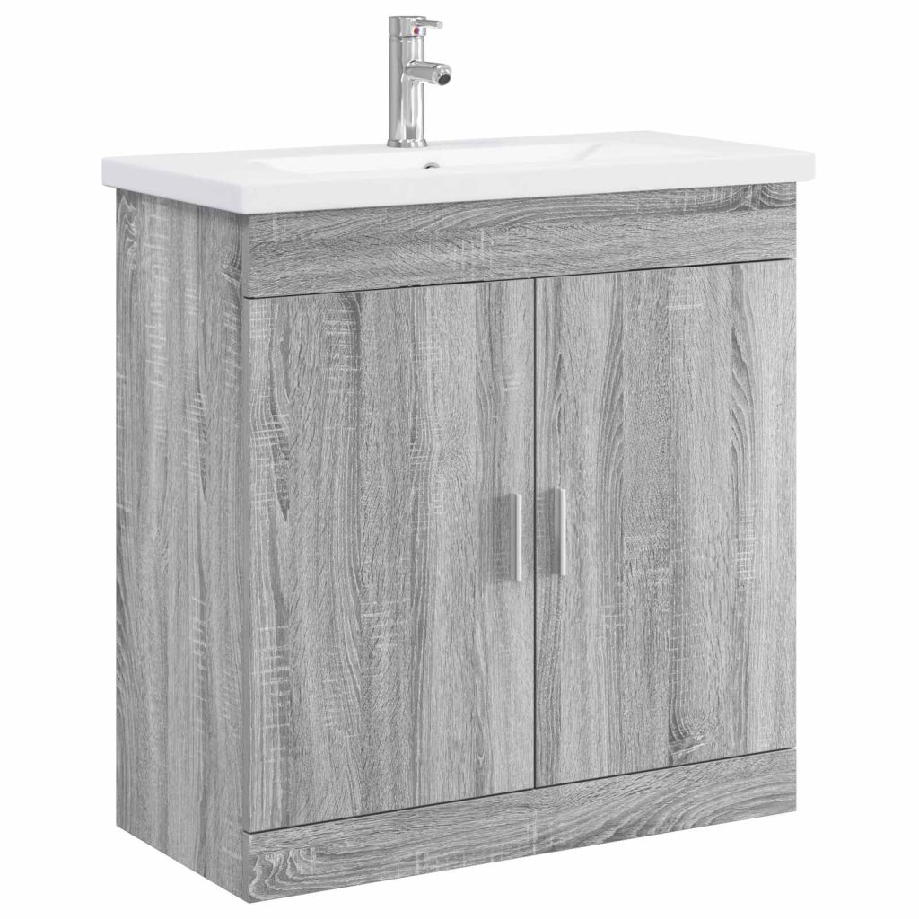Kylpyhuonekalustesetti Harmaa Sonoma 81 x 40 x 84,5 cm