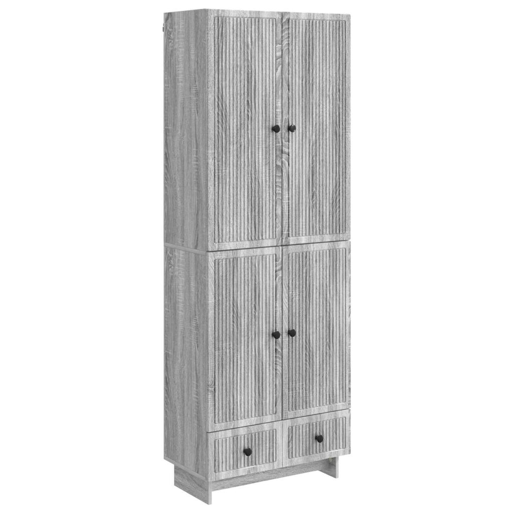 Kaappisarja 2 pcs Harmaa Sonoma 66 x 34,5 x 95 cm Tekninen puu