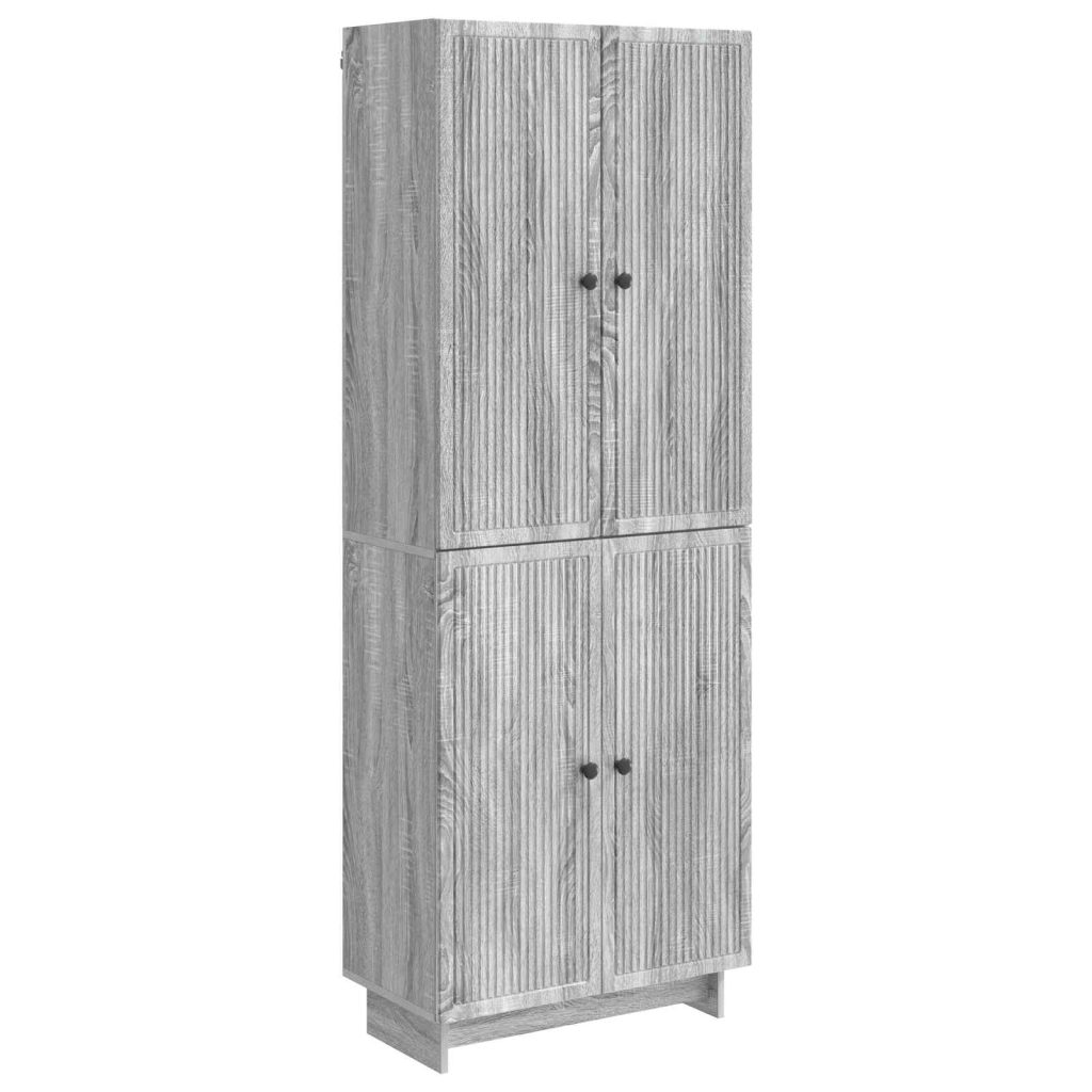 Kaappisarja 2 pcs Harmaa Sonoma 66 x 34,5 x 90 cm Tekninen puu
