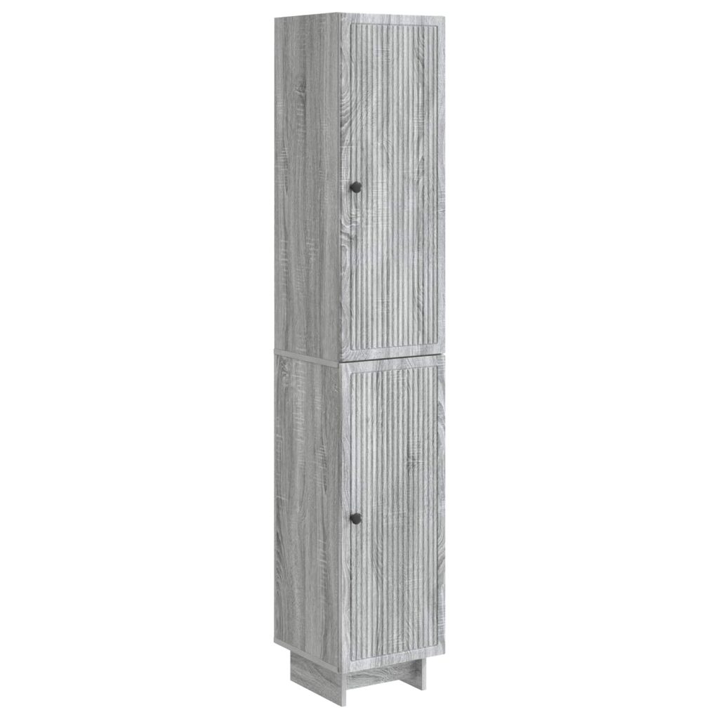 Kaappisarja 2 pcs Harmaa Sonoma 34,5 x 33 x 90 cm Tekninen puu