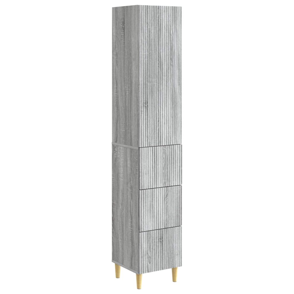 Kaappisarja 2 pcs Harmaa Sonoma 33 x 34,5 x 90 cm Tekninen puu