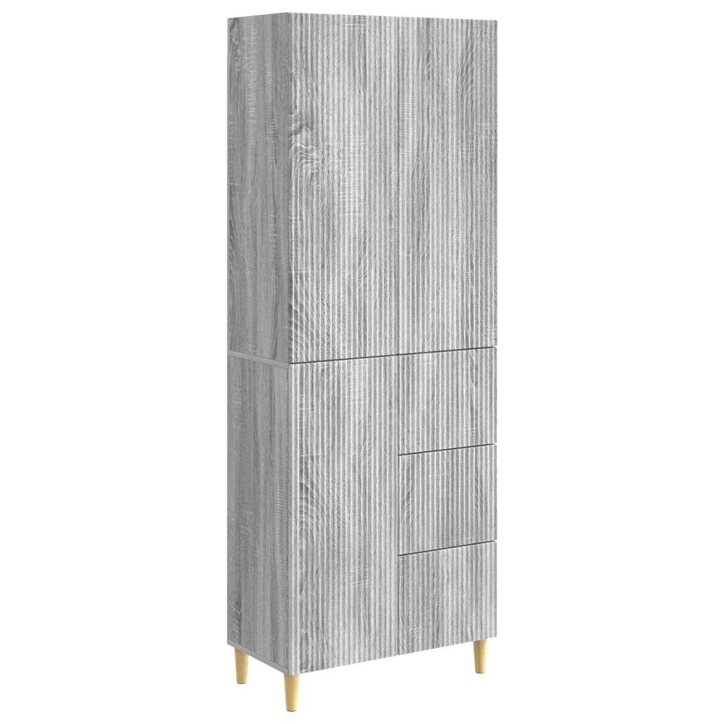 Kaappisarja 2 pcs Harmaa Sonoma 66 x 34,5 x 90 cm Tekninen puu