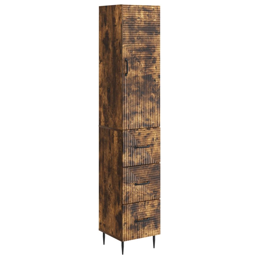 Kaappisarja 2 pcs Savutammi 33 x 34,5 x 90 cm Tekninen puu