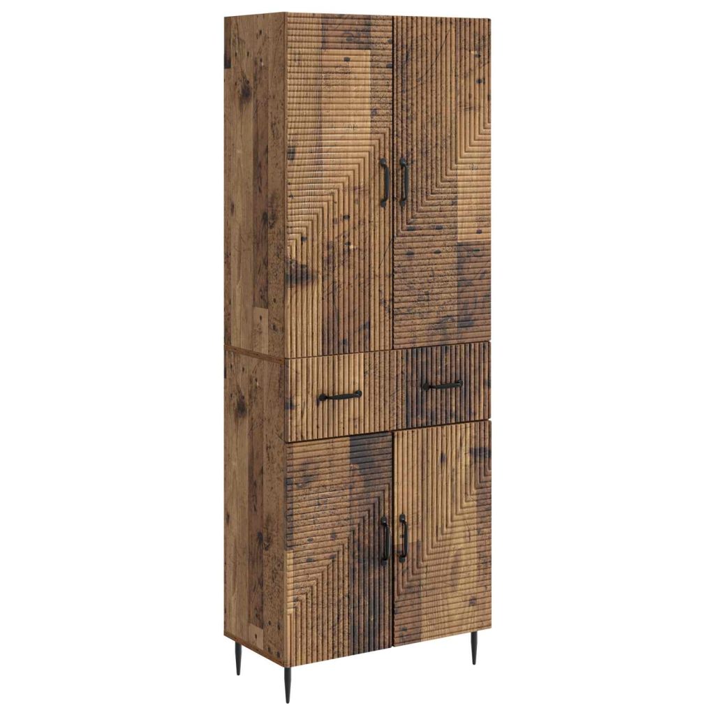 Kaappisarja 2 pcs Vanha puu 66 x 34,5 x 89,5 cm Tekninen puu