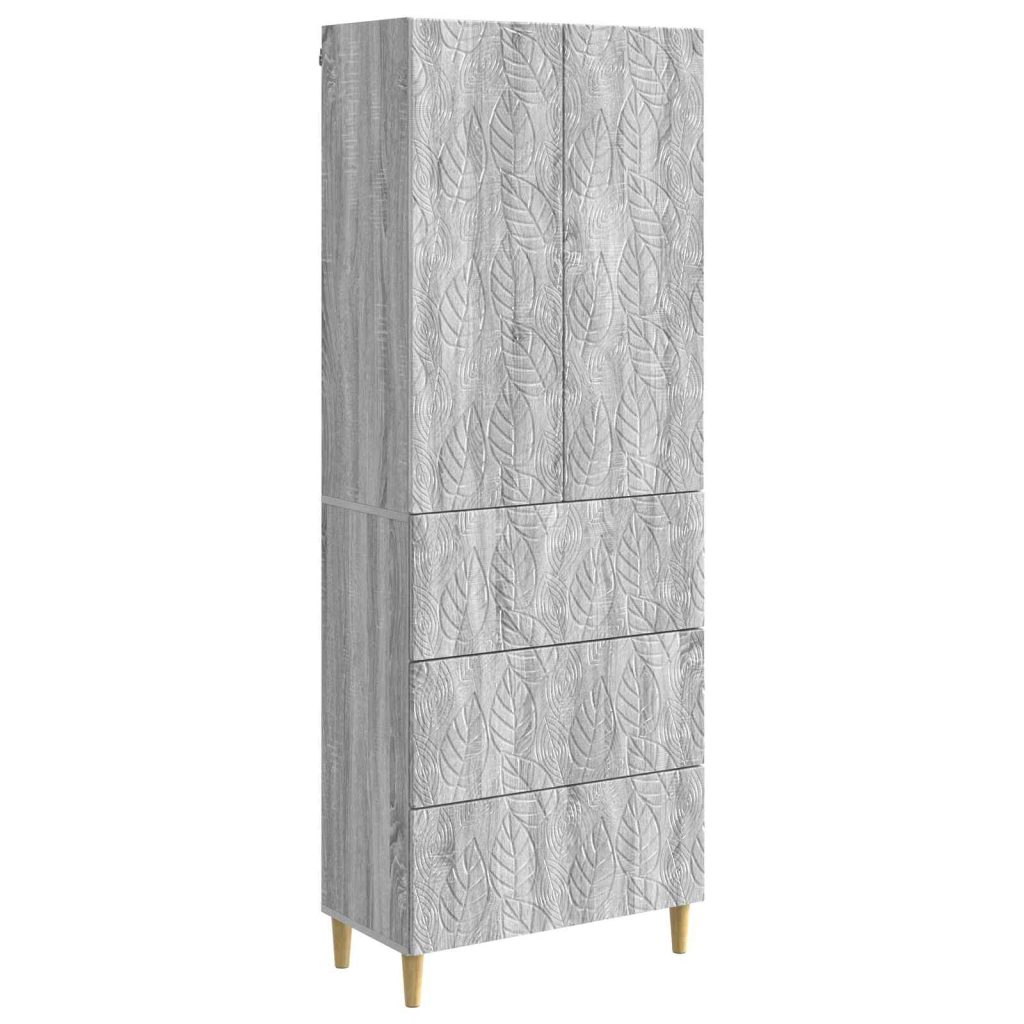 Kaappisarja 2 pcs Harmaa Sonoma 66 x 34,5 x 90 cm Tekninen puu