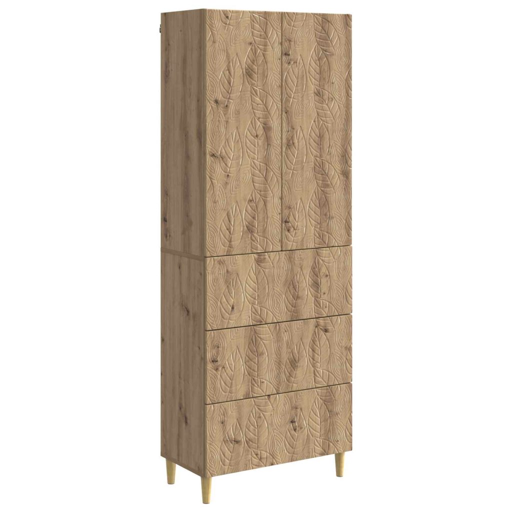 Kaappisarja 2 pcs Artisaanitammi 66 x 34,5 x 90 cm Tekninen puu