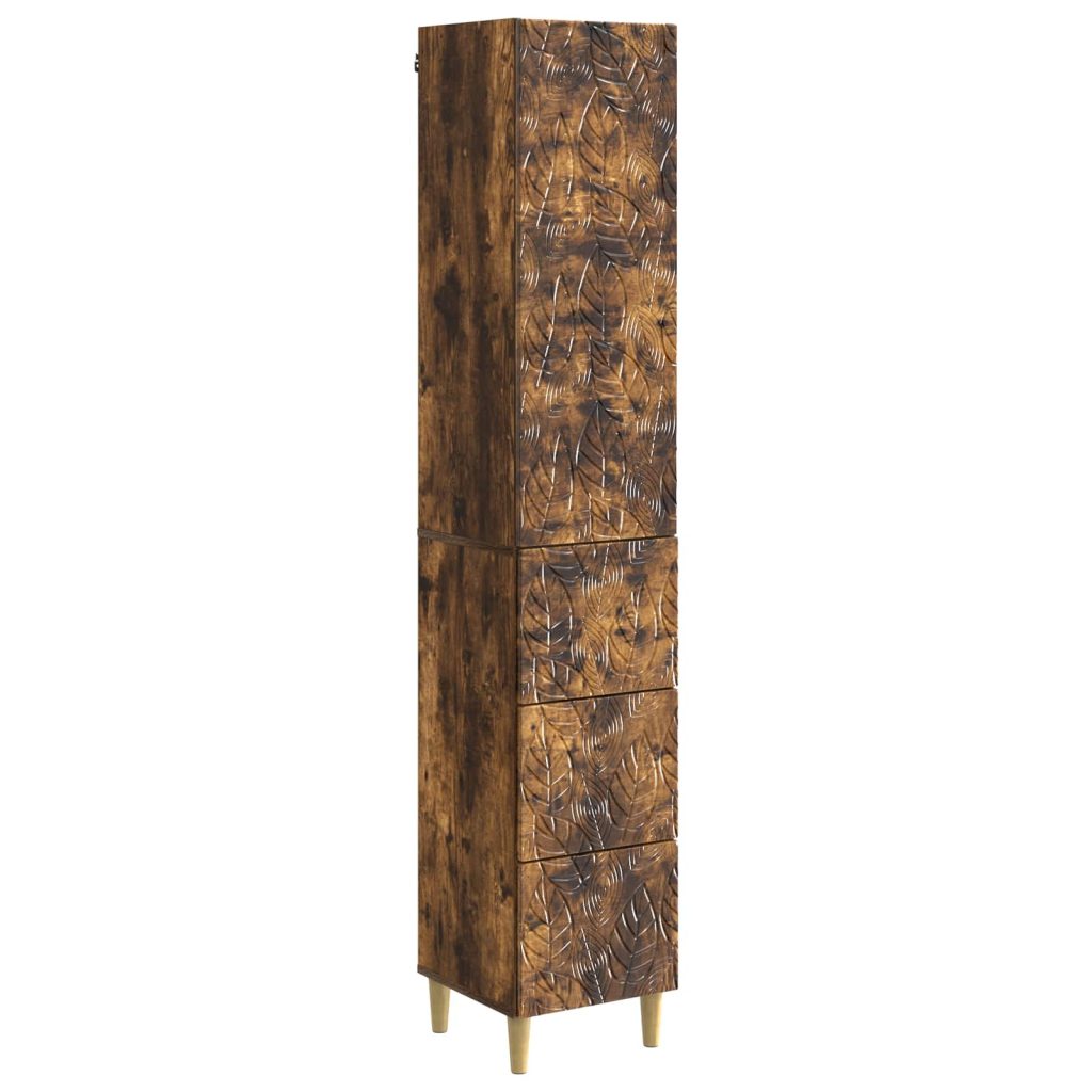 Kaappisarja 2 pcs Savutammi 33 x 34,5 x 90 cm Tekninen puu