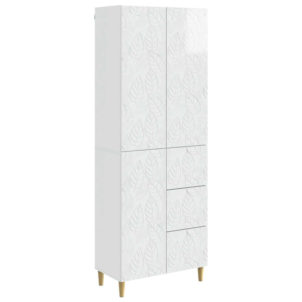 2 pcs Korkeakiiltoinen valkoinen