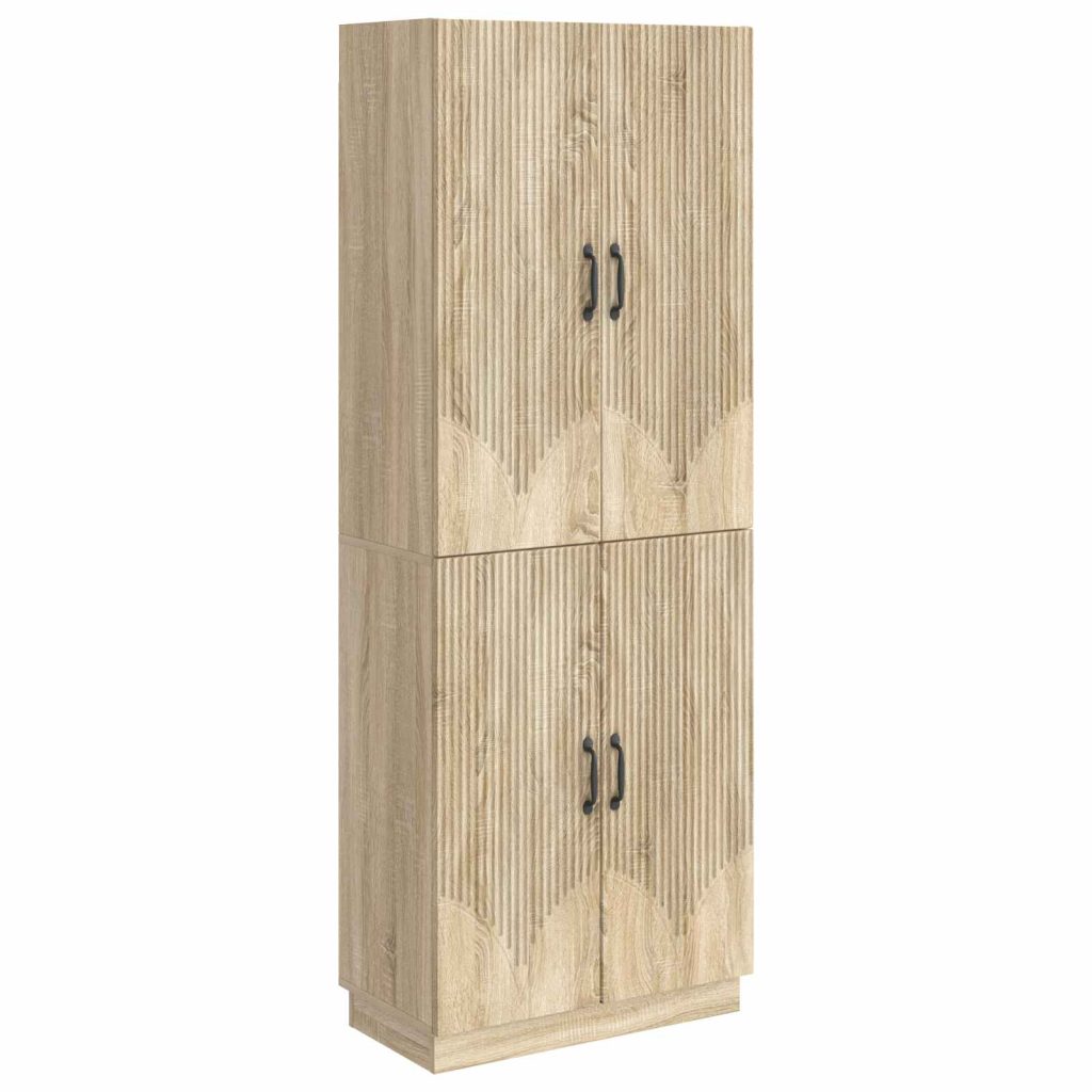 Kaappisarja 2 pcs Sonoma-tammi Tekninen puu