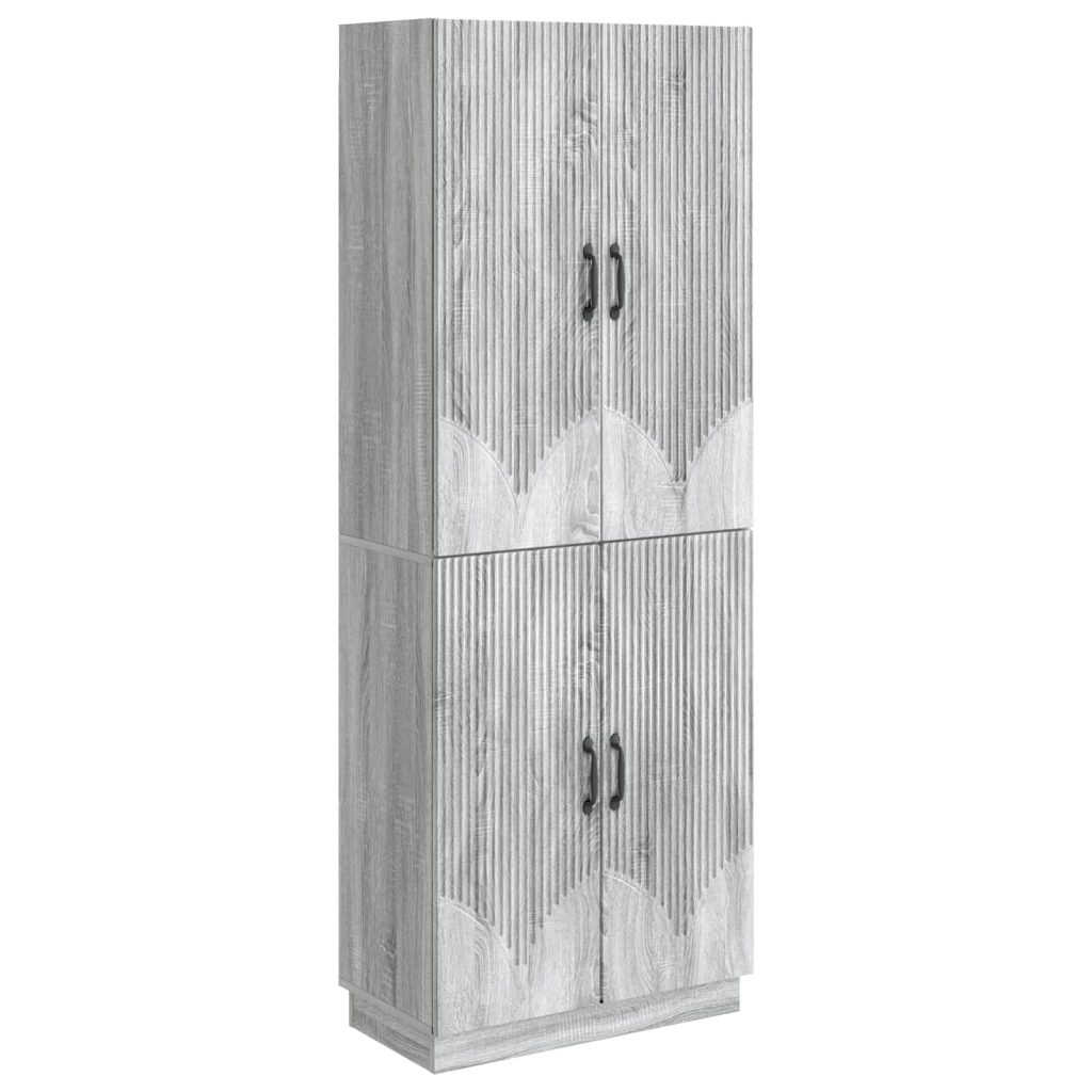 Kaappisarja 2 pcs Harmaa Sonoma Tekninen puu