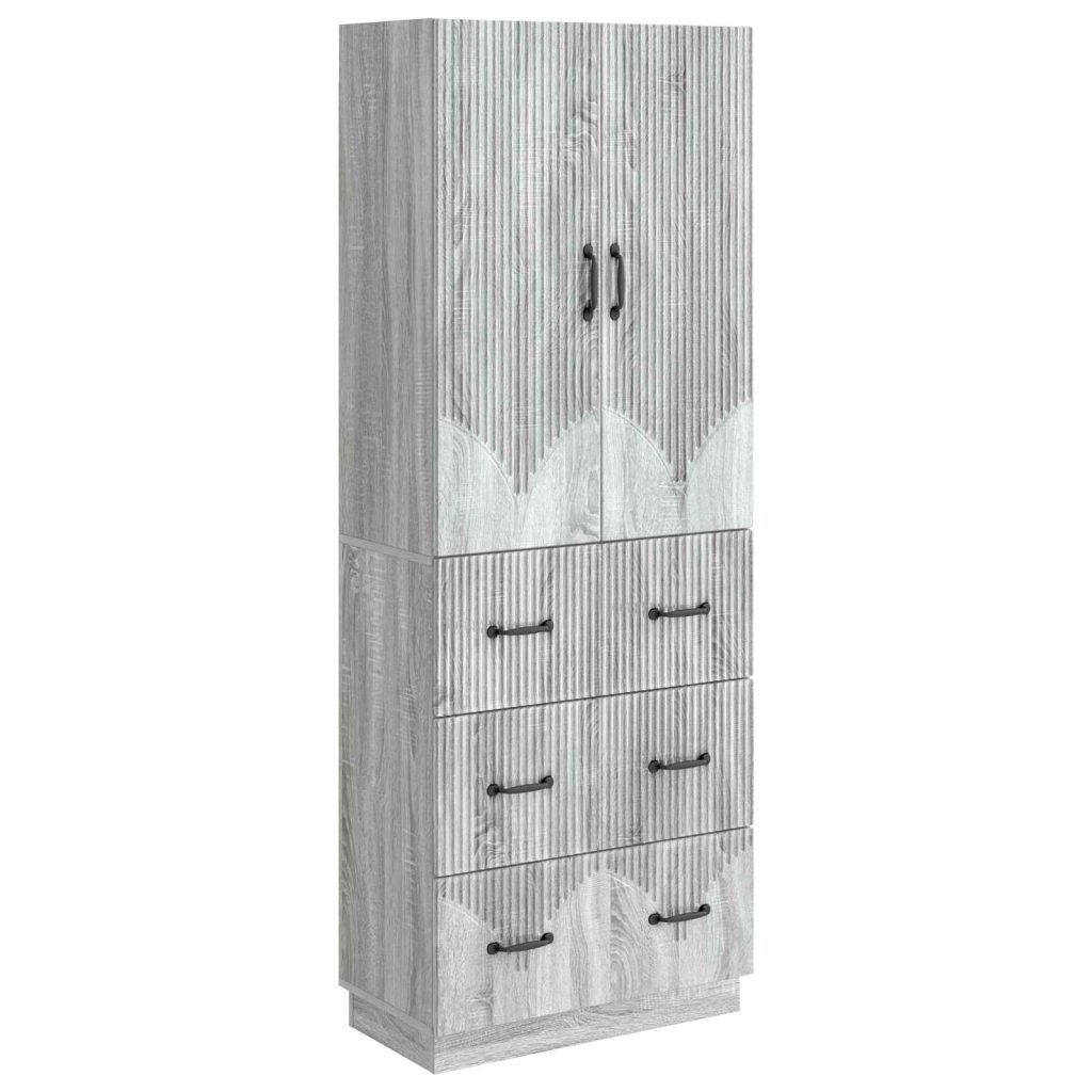 Kaappisarja 2 pcs Harmaa Sonoma 66 x 34,5 x 87 cm Tekninen puu