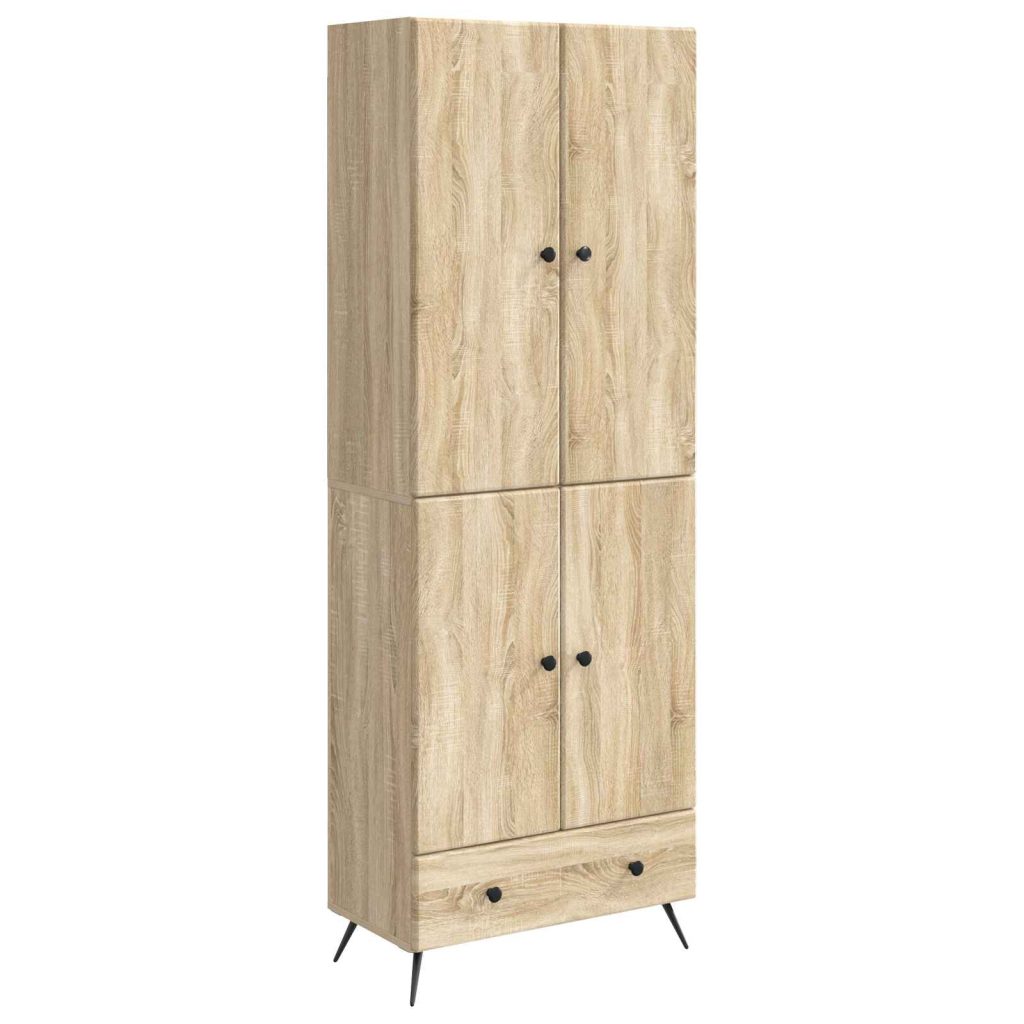 Kaappisarja 2 pcs Sonoma-tammi Tekninen puu