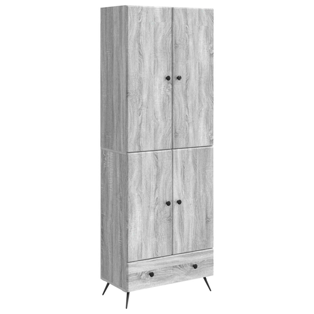 Kaappisarja 2 pcs Harmaa Sonoma Tekninen puu