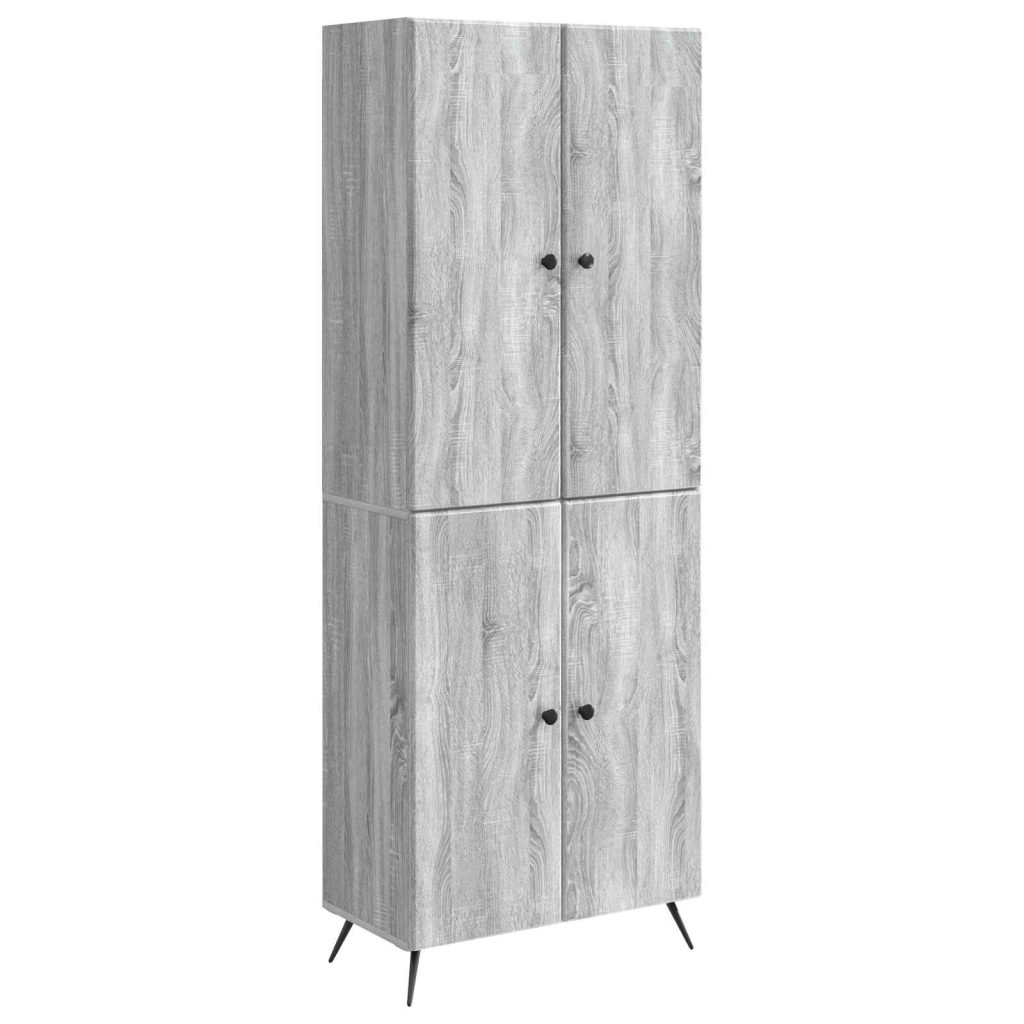Kaappisarja 2 pcs Harmaa Sonoma Tekninen puu