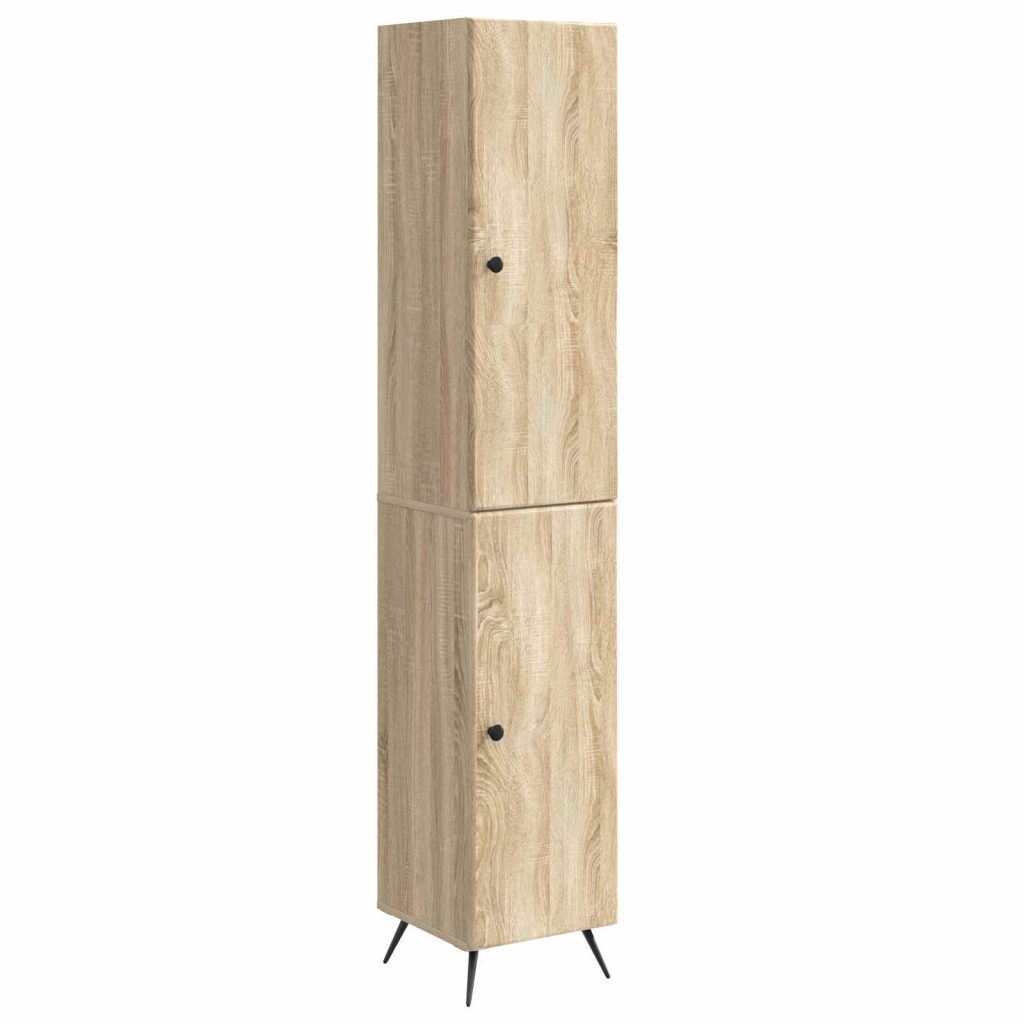 Kaappisarja 2 pcs Sonoma-tammi Tekninen puu