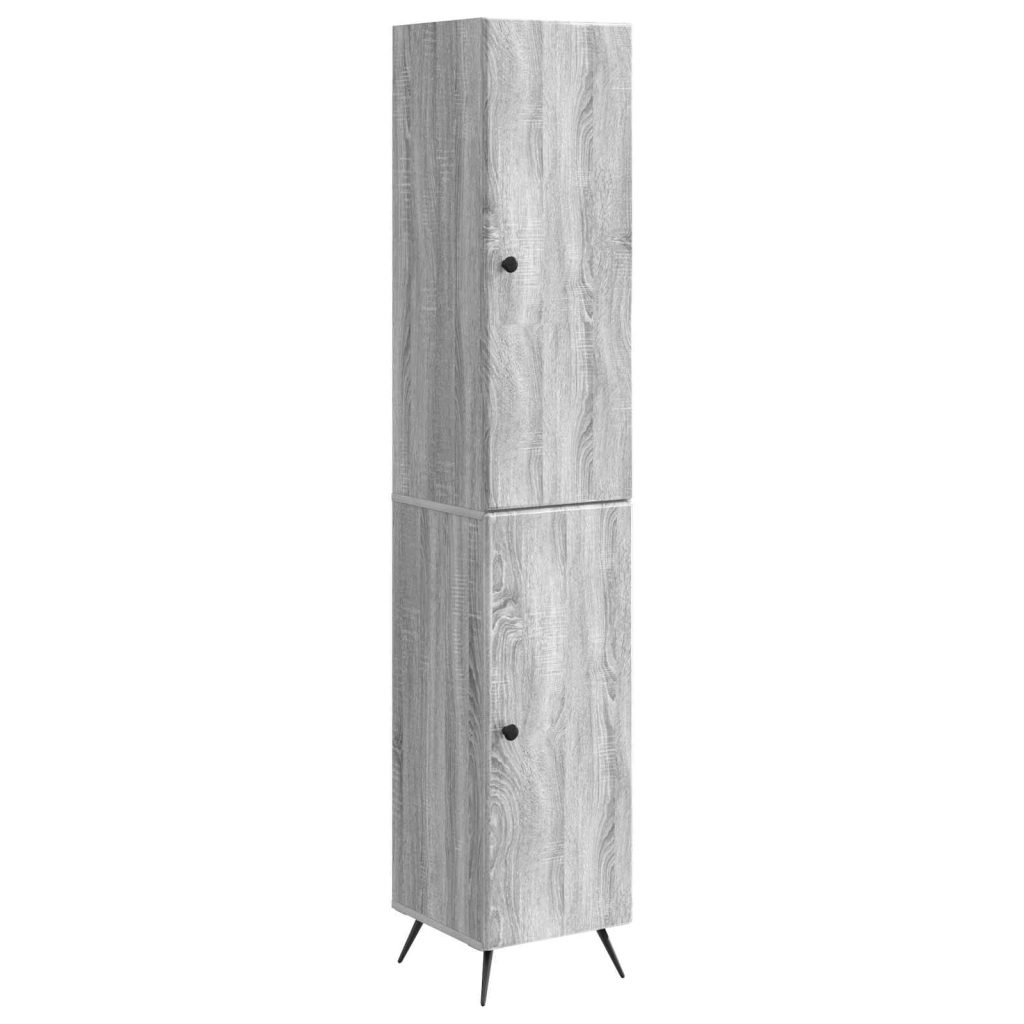 Kaappisarja 2 pcs Harmaa Sonoma Tekninen puu