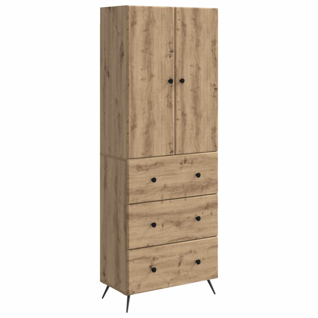 Kaappisarja 2 pcs Artisaanitammi 66 x 34,5 x 90 cm Tekninen puu