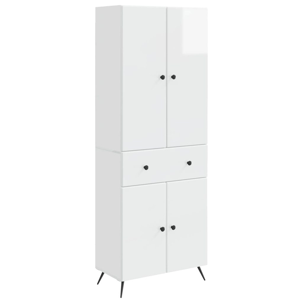 2 pcs Korkeakiiltoinen valkoinen