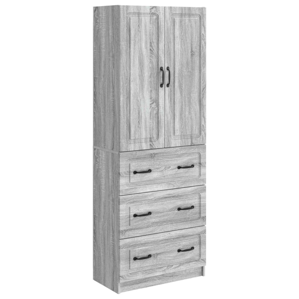 Kaappisarja 2 pcs Harmaa Sonoma 66 x 34,5 x 87 cm Tekninen puu