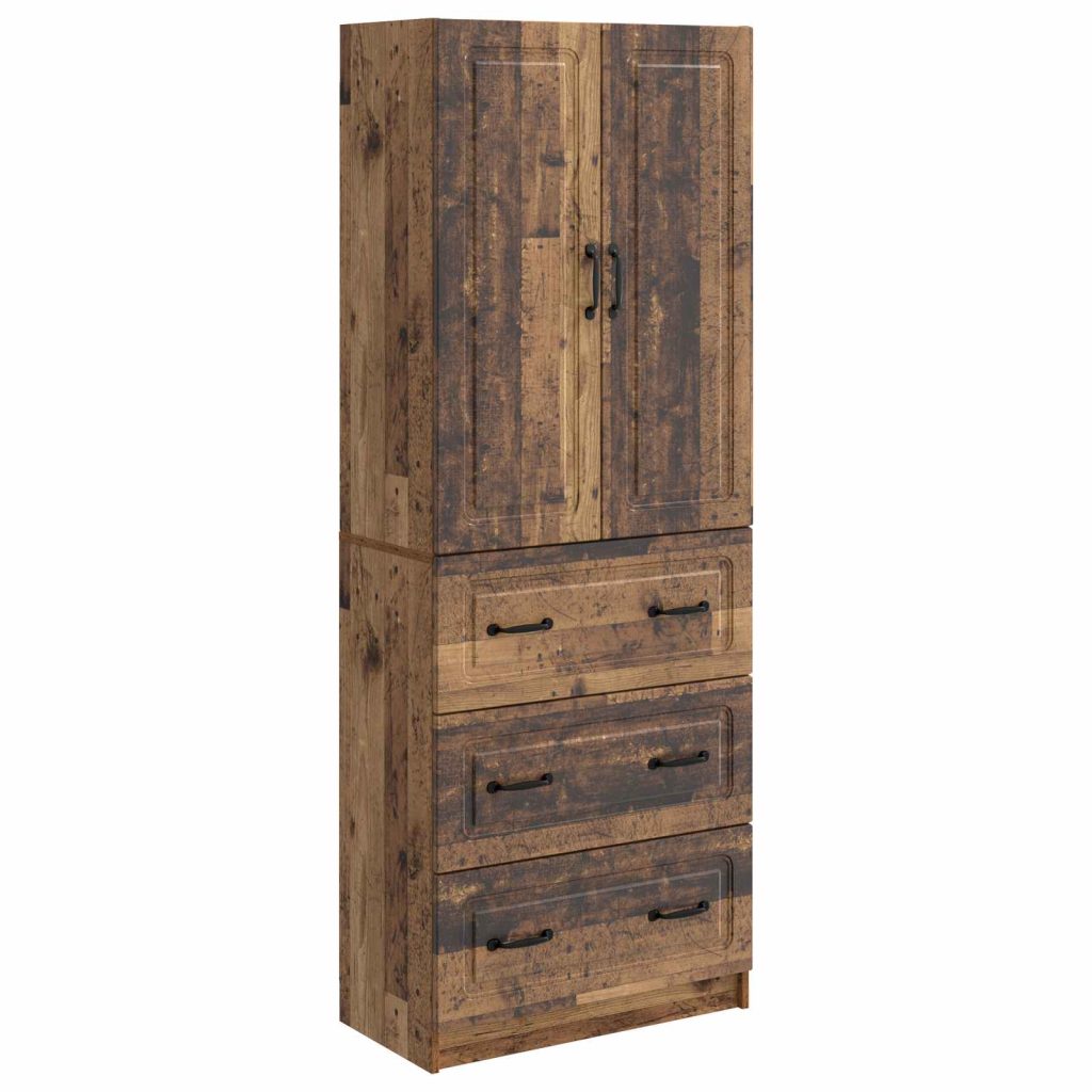 Kaappisarja 2 pcs Vanha puu 66 x 34,5 x 87 cm Tekninen puu