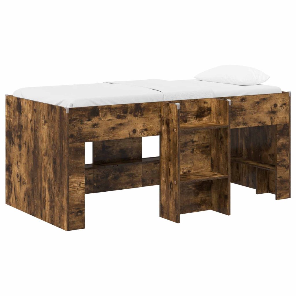 Lasten korkea sänkykehys 2 pcs Savutammi 163 x 101,1 x 68,5 cm