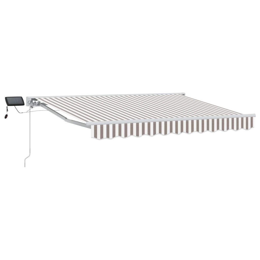 Manuaalinen markiisin runko LED-valoilla 2,5 x 2 m