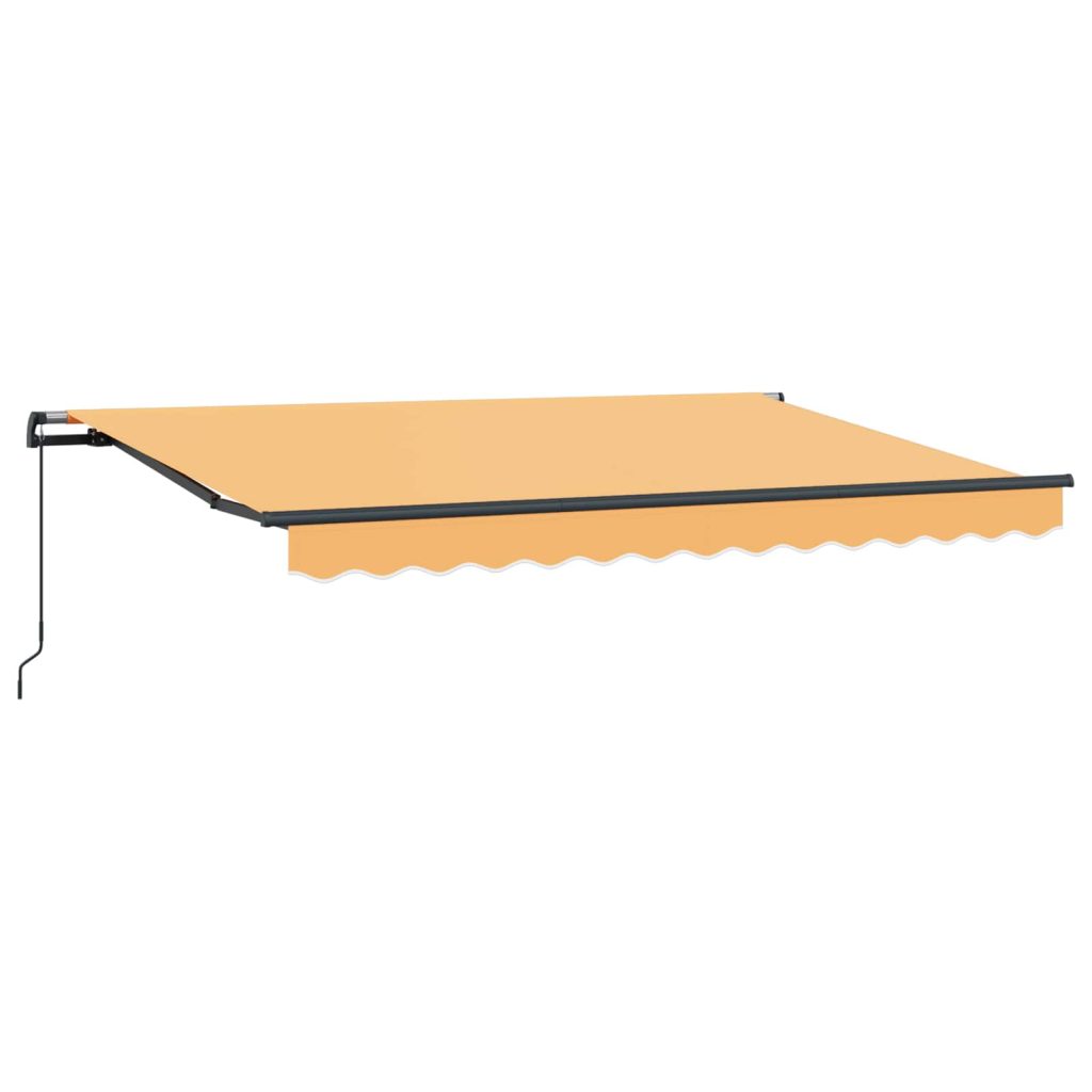 Vetoutuva markiisi Hiekka 350 x 250 cm Polyesteri ja teräs