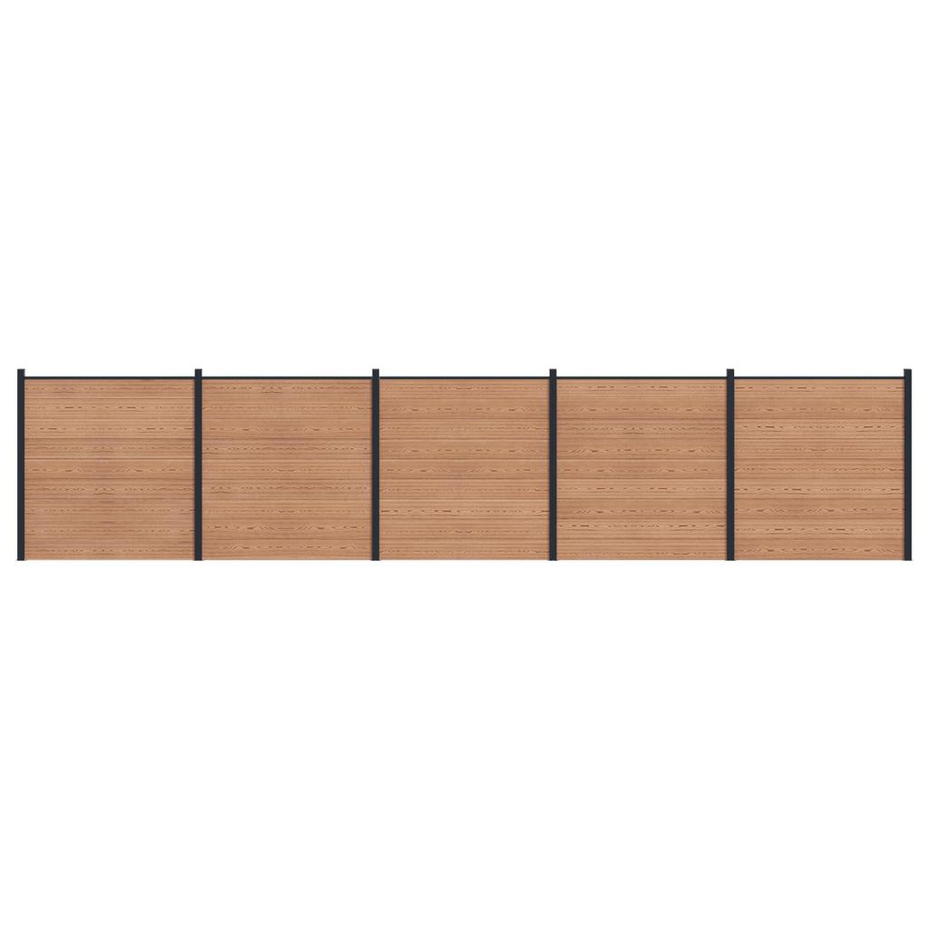 Aitapaneeli 5 pcs WPC ja alumiini Ruskea