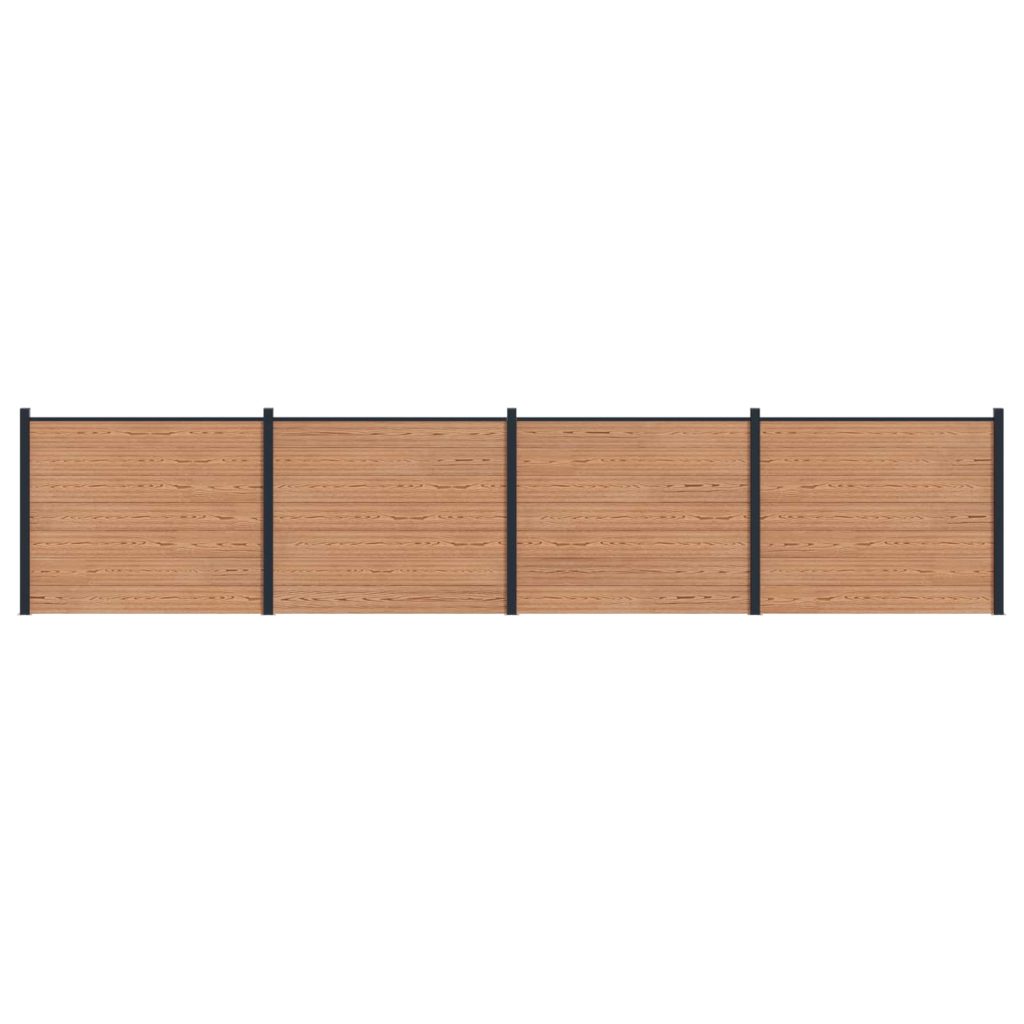 Aitapaneeli 4 pcs WPC ja alumiini Ruskea